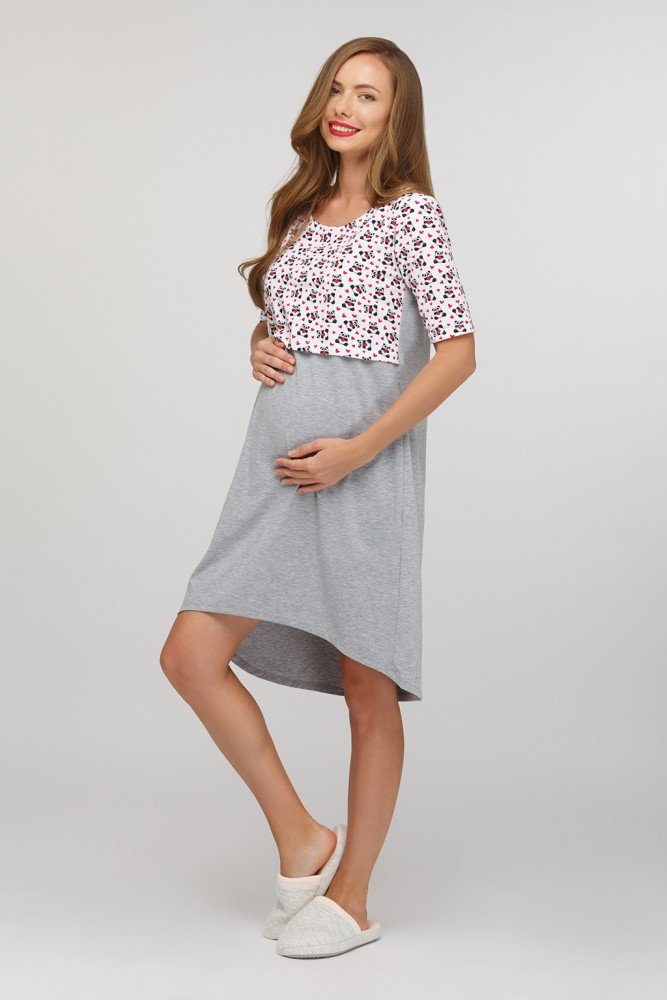 домашнее платье для беременных хлопковое
