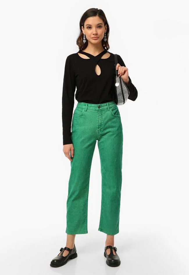 Зеленые короткие джинсы Lia Berti