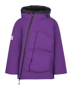 Фиолетовая мембранная куртка с капюшоном BASK детская