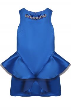 Приталенное мини-платье с декоративной отделкой и кристаллами David Charles