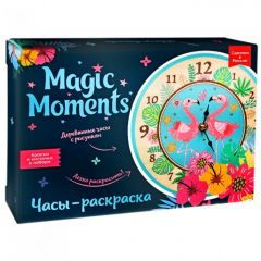 Magic Moments Сувенирный набор для творчества Часы-раскраска Фламинго