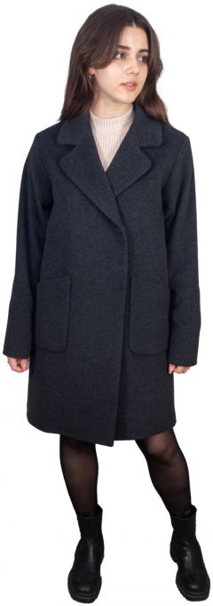 Пальто  ballini демисезонное, шерсть, размер 44/165, черный