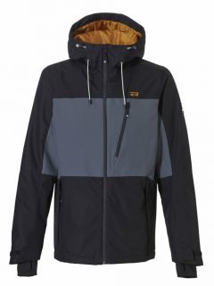 Куртка Rehall для сноубординга, средней длины, мембранная, вентиляция, водонепроницаемая, воздухопроницаемая, карманы, внутренние карманы, карман для ски-пасса, размер S, черный, серый