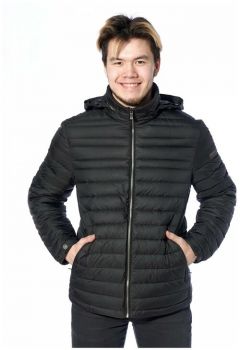 куртка Zerofrozen демисезонная, силуэт прямой, размер 52, черный