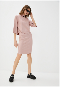 Костюм STILL-EXPERT, юбка, классический стиль, полуприлегающий силуэт, размер 44, розовый