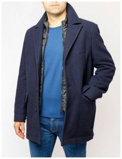 Куртка Pierre Cardin, мужская, демисезон/зима, внутренний карман, размер 52, синий