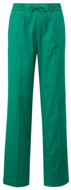 Брюки чинос  s.Oliver, свободный силуэт, повседневный стиль, пояс на резинке, размер 40 (L), зеленый