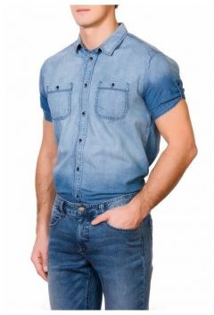 Мужская джинсовая рубашка WESTLAND W7323 SKY размер XL