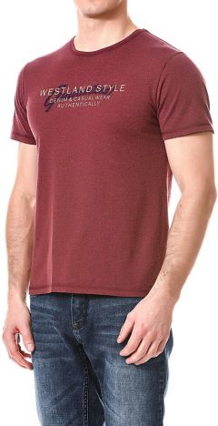 Мужская футболка WESTLAND W3951 PLUM сливовая размер XL