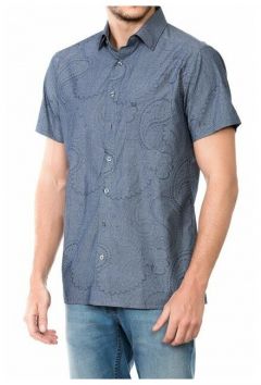 Мужская летняя рубашка WESTLAND W1906 DENIM_BLUE размер 4XL