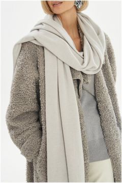 Шарф bonny wool, 210х57 см, one size, серый