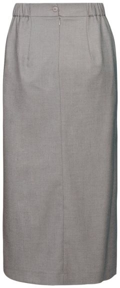 Юбка-карандаш MILA, макси, подкладка, разрез, размер 46, серый