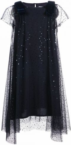 Платье Андерсен, нарядное, размер 134, синий