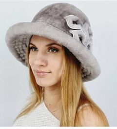 Шляпа  зимняя, размер 59-60, серый