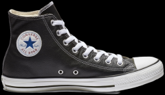 Кеды Converse Chuck Taylor All Star, демисезонные, повседневные, натуральная кожа, высокие, размер 4US (36.5EU), черный