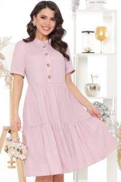 Платье-рубашка DStrend, вискоза, размер 50, розовый