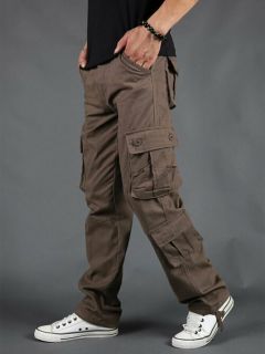 Брюки карго Modniki, повседневные, полуприлегающий силуэт, карманы, размер 4XL-58, коричневый