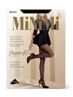 Колготки mini prima 40 (шортики) nero