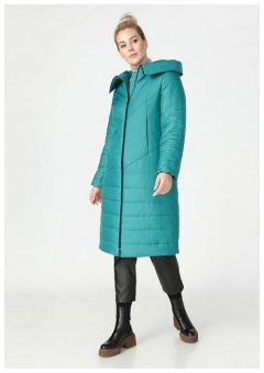 куртка  Pit.Gakoff, демисезон/зима, удлиненная, силуэт свободный, утепленная, карманы, размер 62, голубой