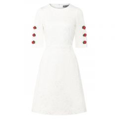 Платье из смеси хлопка и шелка Dolce & Gabbana