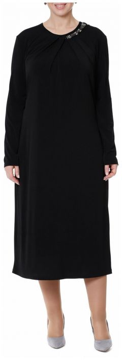 Платье Valtusi, вечернее, прямой силуэт, макси, размер 2XL, черный