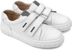 Ботинки Tapiboo, летние, натуральная кожа, на липучках, размер 32, белый