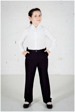 Школьные брюки  Инфанта, повседневный стиль, размер 128/60, черный