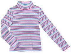 Школьная блуза Инфанта, длинный рукав, в полоску, размер 110-60, мультиколор