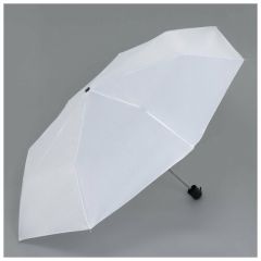Мини-зонт Queen Fair, механика, 3 сложения, 8 спиц, мультиколор, белый
