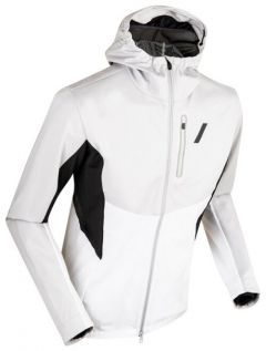 Куртка Bjorn Daehlie, средней длины, силуэт прямой, вентиляция, светоотражающие элементы, карманы, несъемный капюшон, ветрозащитная, водонепроницаемая, размер XL, серый