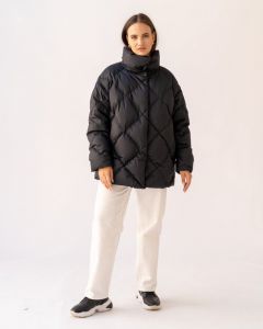 куртка  Modress зимняя, средней длины, силуэт прямой, карманы, капюшон, размер 56, черный