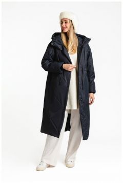 Куртка женская демисезонная оверсайз DREAMWHITE В073-12-42W, размер 40, цвет темно-серый Остин 19-0201