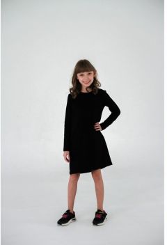 Платье MARYDOLL, хлопок, нарядное, размер 128, черный