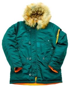 ТМ ВЗ Куртка аляска укороченная Nord Denali Husky Short (dark petrol/orange), XL (РОС 52)