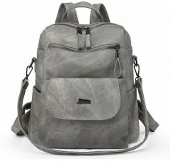 Рюкзак , вмещает А4, регулируемый ремень, бесцветный, серый