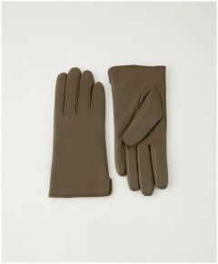 Перчатки Askent, демисезон/зима, натуральная кожа, размер 6.5, хаки