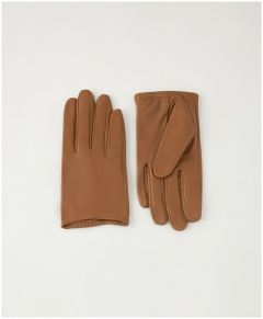 Перчатки Askent демисезонные, натуральная кожа, размер 6.5, коричневый