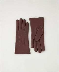 Перчатки Askent, демисезон/зима, натуральная кожа, размер 6.5, бордовый