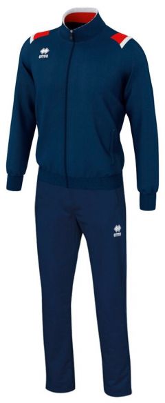 Костюм Errea, олимпийка и брюки, силуэт полуприлегающий, карманы, размер M, синий