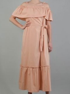 Платье Ferrante, макси, размер 42, розовый