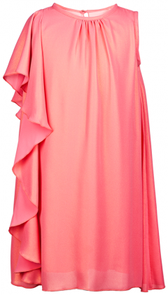 Платье Aletta, вискоза, нарядное, однотонное, размер 10(140), розовый