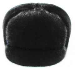 Шапка ушанка Мария зимняя, подкладка, размер 56, черный