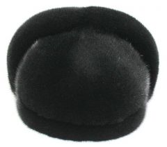 Шапка ушанка Мария зимняя, подкладка, размер 61, черный