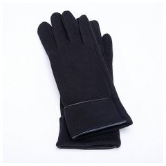 Перчатки  демисезонные, размер 6.5, черный