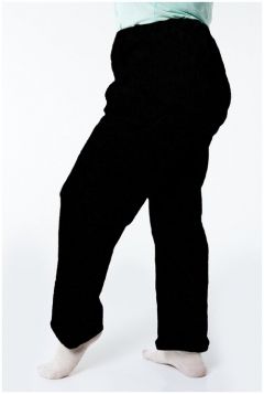 Брюки  НОВЫЙ ПРИКИД, прямой силуэт, повседневный стиль, трикотажные, карманы, размер 68, черный