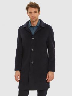 Пальто KANZLER демисезонное, средней длины, подкладка, карманы, внутренний карман, без капюшона, размер 50, синий