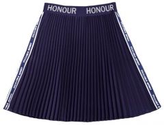 Школьная юбка Deloras, макси, пояс на резинке, размер 134, синий