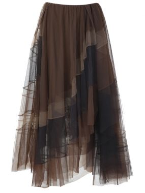Многослойная юбка из тюля