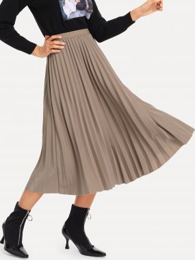 Плиссированная юбка с эластичной талией