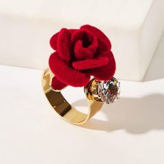 Цветочное кольцо с гравировкой 1шт.